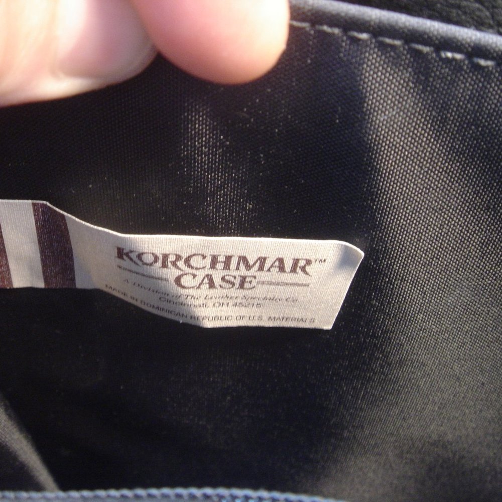 Korchmar leather Ziptop briefcase